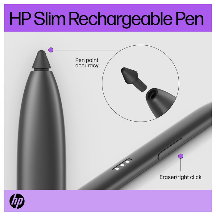 HP Slim Rechargeable Pen Gris