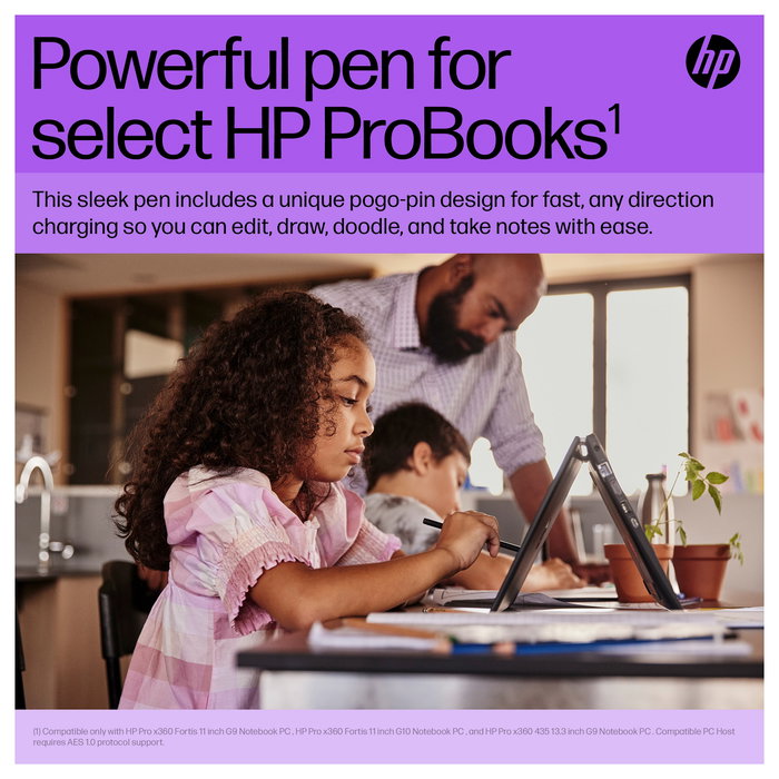 HP Slim Rechargeable Pen Gris