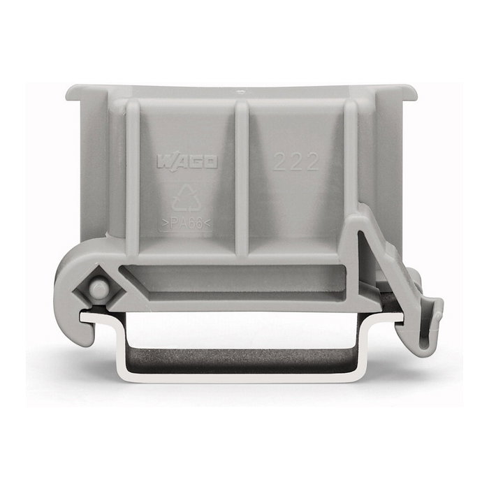 WAGO Adaptador de ángulo universal 222-510 para adaptadores de fijación, gris WAGO Adaptador de ángulo universal 222-510 para adaptadores de fijación, gris