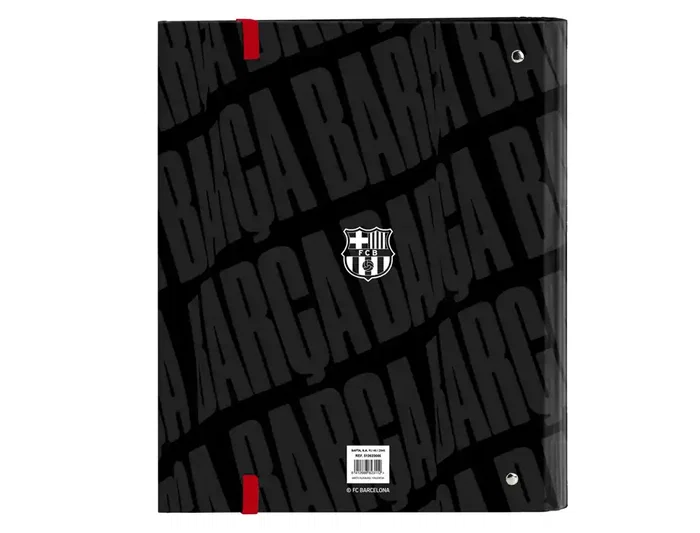 Carpeta de anillas F.C. Barcelona Negro 27 x 32 x 3.5 cm