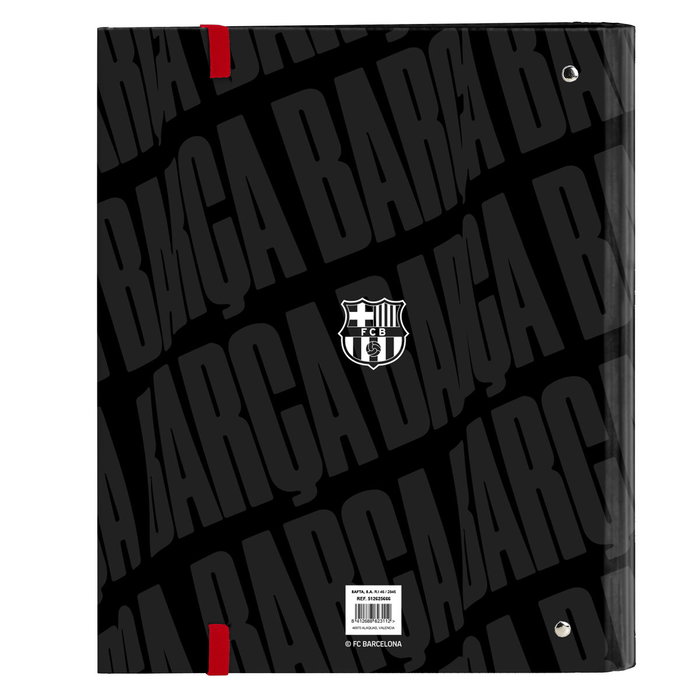 Carpeta de anillas F.C. Barcelona Negro 27 x 32 x 3.5 cm