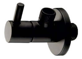 Válvula de escuadra Black Mango Redondo negra 1/2x3/8 pulg. Model AR013