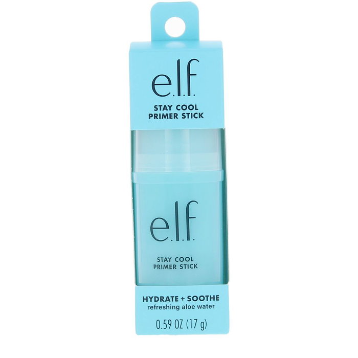 Elf Cosmetics Stay Cool Primer Frío Stick 17 gr - Textura Gelificada Refrescante con Agua de Aloe para Piel Radiante y Maquillaje Uniforme