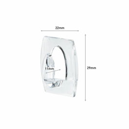 3M Command Mini Ganchos Adhesivos Transparentes
