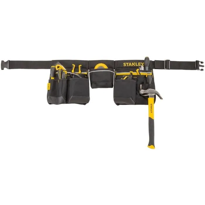 Stanley Cinturón para Herramientas 1-96-178 con Bolsas y Respaldo Acolchado Negro/Amarillo Stanley Cinturón para Herramientas 1-96-178 con Bolsas y Respaldo Acolchado Negro/Amarillo