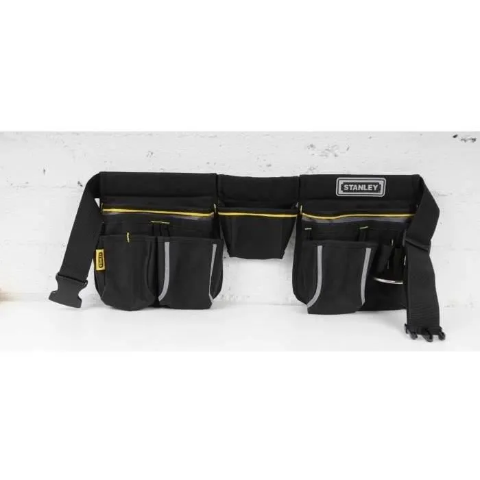 Stanley Cinturón para Herramientas 1-96-178 con Bolsas y Respaldo Acolchado Negro/Amarillo Stanley Cinturón para Herramientas 1-96-178 con Bolsas y Respaldo Acolchado Negro/Amarillo
