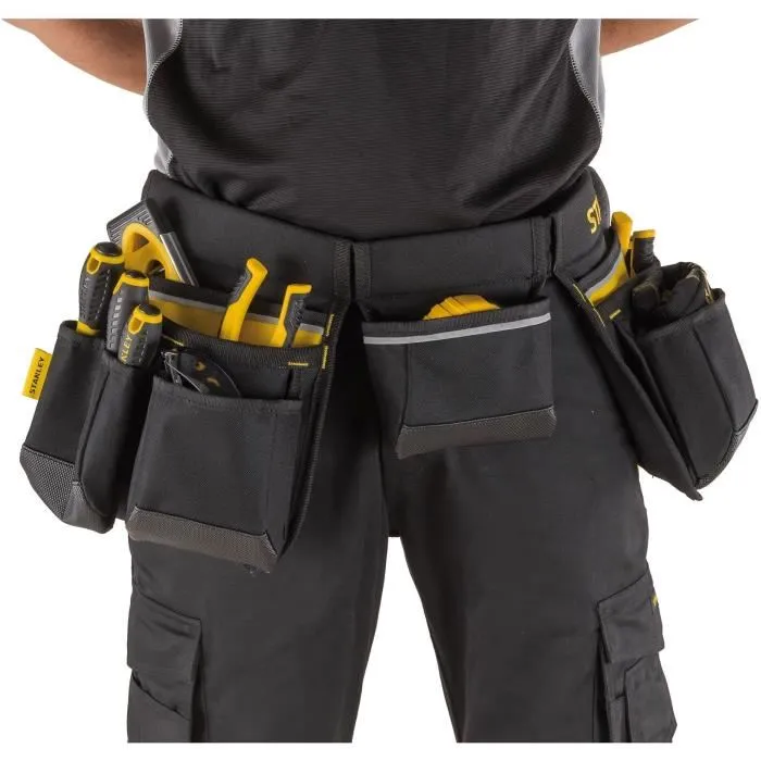 Stanley Cinturón para Herramientas 1-96-178 con Bolsas y Respaldo Acolchado Negro/Amarillo Stanley Cinturón para Herramientas 1-96-178 con Bolsas y Respaldo Acolchado Negro/Amarillo