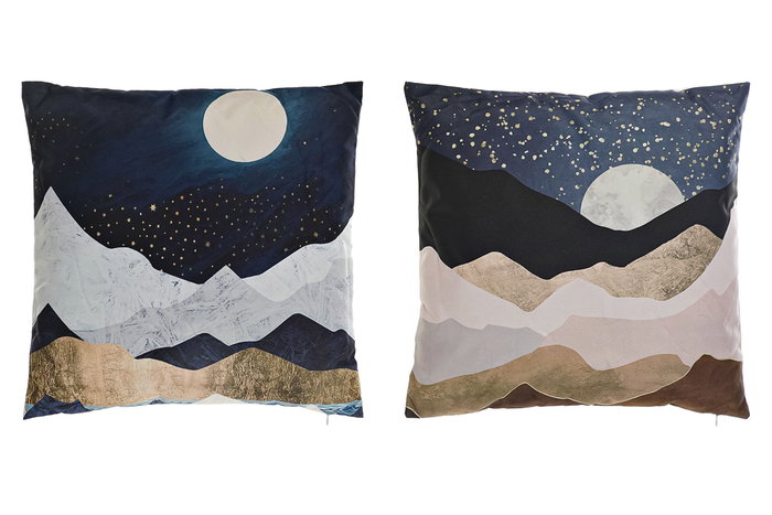 DKD Home Decor Cojín Multicolor 45 x 45 x 10 cm (2 Unidades) DKD Home Decor Cojín Multicolor 45 x 45 x 10 cm (2 Unidades)