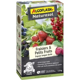 Algoflash Naturasol Fertilizante para Fresas y Frutos Pequeños Larga Duración 1.5 kg - ABIOFRA15