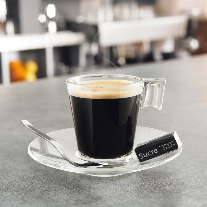 Arcoroc Set de 6 Tazas de Espresso Aroma de Vidrio Transparente 8cl