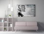 Wallity WY136 Lienzo Decorativo Enmarcado Banksy 70 x 100 cm Obra de Arte Moderna Impresión Digital Sobre Lienzo