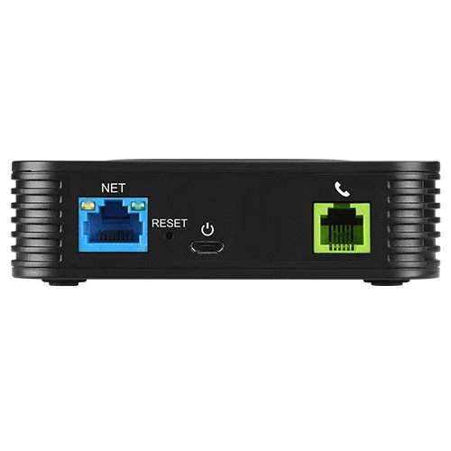 Grandstream Networks Gateway ATA VoIP HT801-V2 para 1 Línea Analógica (1xFXS, 1xLAN) - Negro