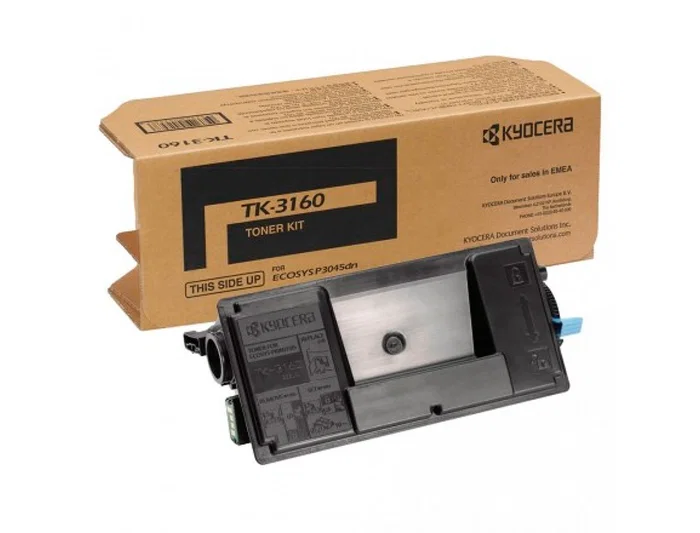 Kyocera TK-3160 Tóner Negro Original para ECOSYS P3045dn Kyocera TK-3160 Tóner Negro Original para ECOSYS P3045dn