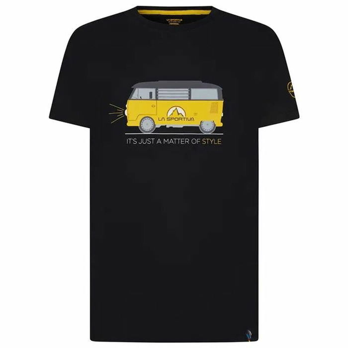 Camiseta Deportiva de Manga Corta La Sportiva Van Negro Camiseta Deportiva de Manga Corta La Sportiva Van Negro