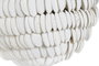 DKD Home Decor Bola de Decoración con Conchas Blanco 12x12x12 cm
