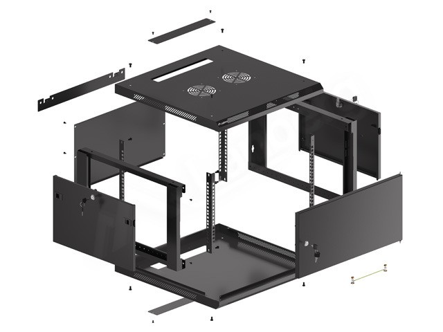Lanberg Armario Rack Mural 19 pulgadas 6U 600x600 Negro WF01-6606-00B Lanberg Armario Rack Mural 19 pulgadas 6U 600x600 Negro WF01-6606-00B