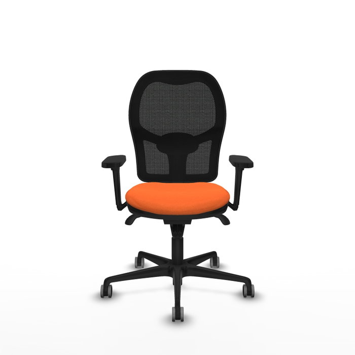PIQUERAS Y CRESPO Silla de oficina Jorquera Naranja y Negro