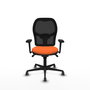 PIQUERAS Y CRESPO Silla de oficina Jorquera Naranja y Negro