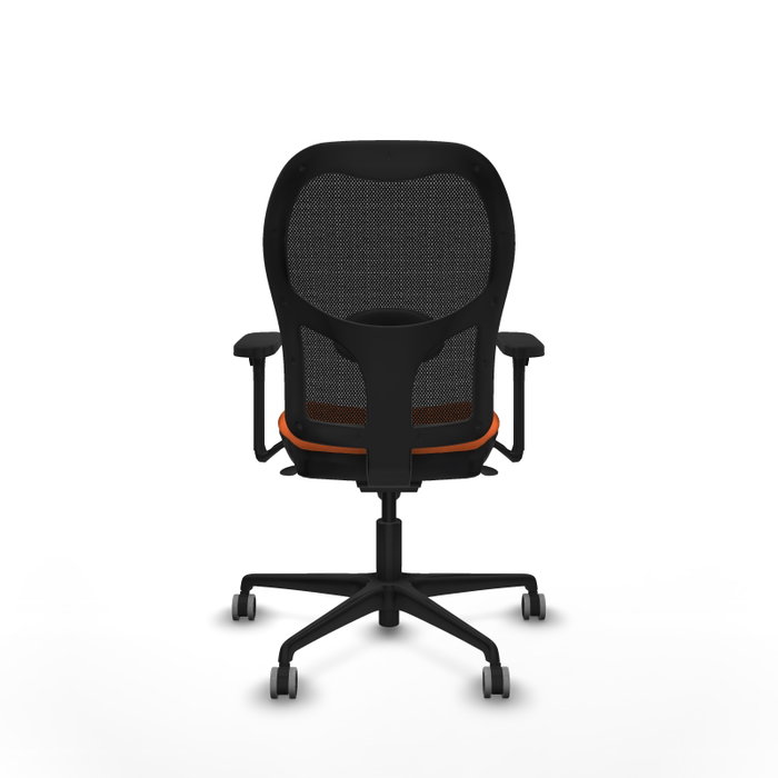 PIQUERAS Y CRESPO Silla de oficina Jorquera Naranja y Negro