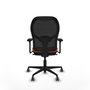 PIQUERAS Y CRESPO Silla de oficina Jorquera Naranja y Negro