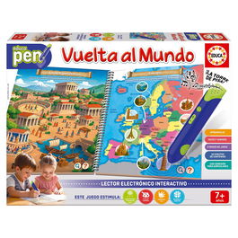 Educa 20323 Vuelta Por El Mundo Libro Interactivo Español +7 Años
