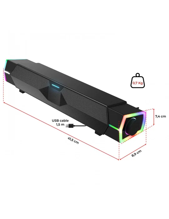 Spirit of gamer Altavoz 2.0 fanatic 200