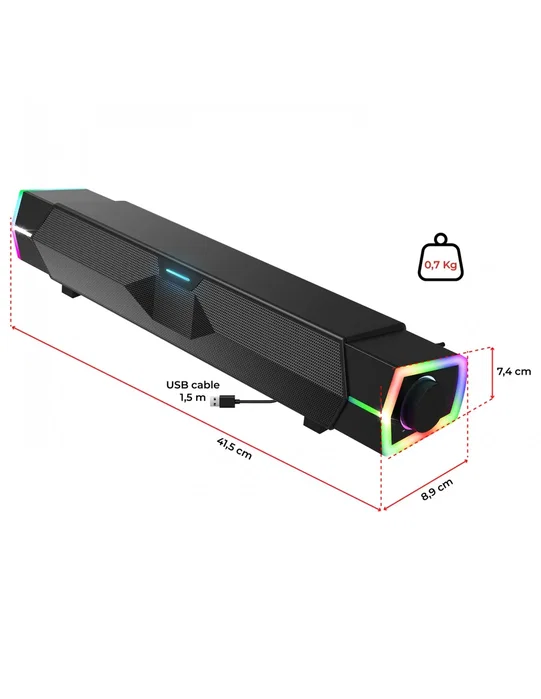 Spirit of gamer Altavoz 2.0 fanatic 200