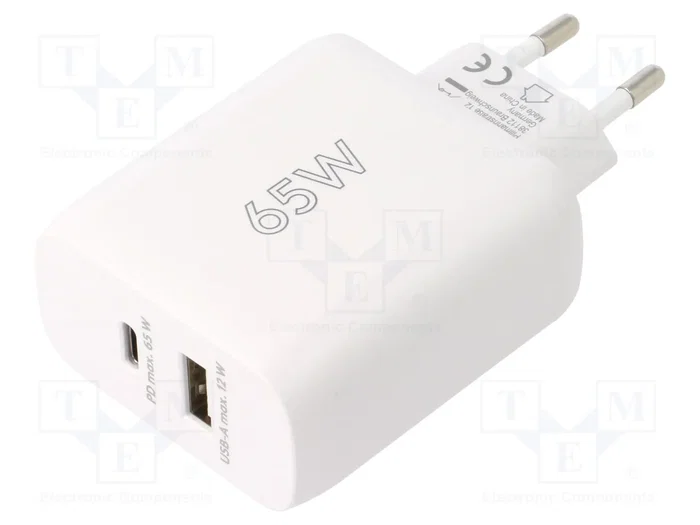 GOOBAY Cargador de red 65W con USB-A y USB-C Power Delivery GOOBAY Cargador de red 65W con USB-A y USB-C Power Delivery