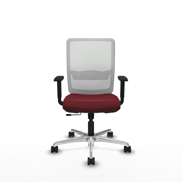 PIQUERAS Y CRESPO Silla de oficina Haches Granate y Blanco PIQUERAS Y CRESPO Silla de oficina Haches Granate y Blanco