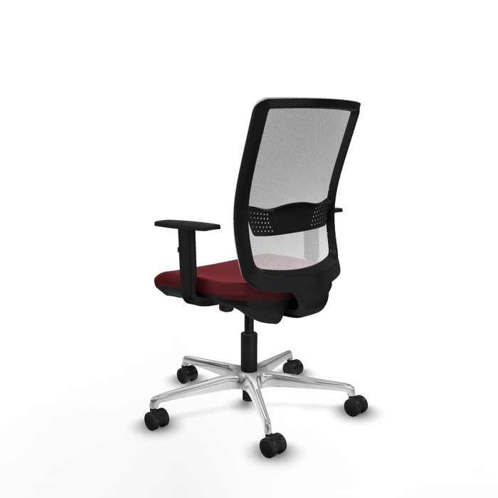 PIQUERAS Y CRESPO Silla de oficina Haches Granate y Blanco PIQUERAS Y CRESPO Silla de oficina Haches Granate y Blanco