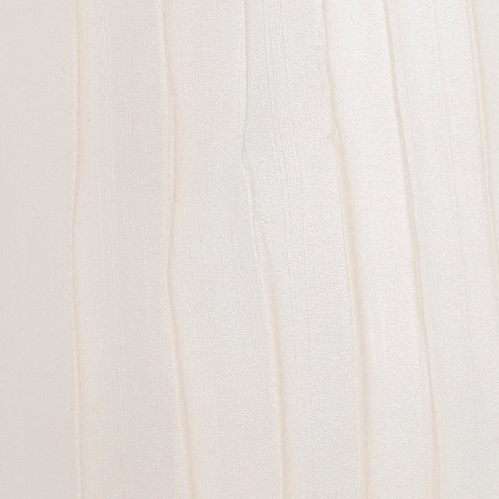 Jarrón Blanco Metal-Cristal Decoración 23 X 23 X 29 cm