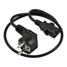 Synergy21 Cable de alimentación CEE7 a IEC-C13, 5m, Negro