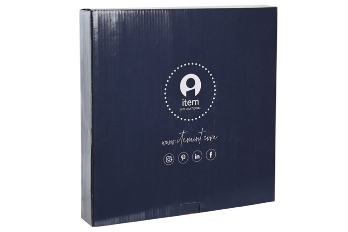 DKD Home Decor Frutero Scandi Rosa Blanco Porcelana Metal 3 Pisos 27 x 27 x 34 cm