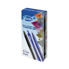 Boligrafo Forofis Retractil Comfort Bp 0,7 Mm Azul (Set de 12)