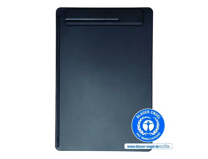 Maul Portanotas DIN A4 Plástico Reciclado con Pinza, Negro Maul Portanotas DIN A4 Plástico Reciclado con Pinza, Negro