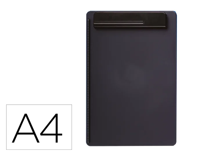 Maul Portanotas DIN A4 Plástico Reciclado con Pinza, Negro Maul Portanotas DIN A4 Plástico Reciclado con Pinza, Negro