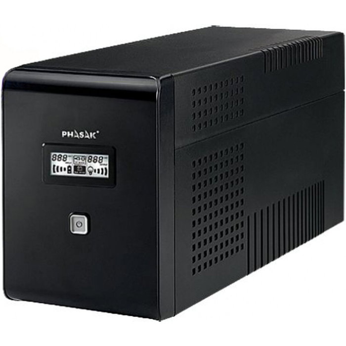Phasak SAI Esential Interactivo 2000VA con Pantalla Táctil LCD, USB y RJ45