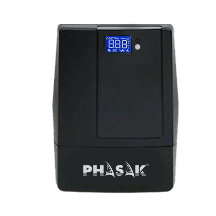 Phasak SAI Esential Interactivo 2000VA con Pantalla Táctil LCD, USB y RJ45