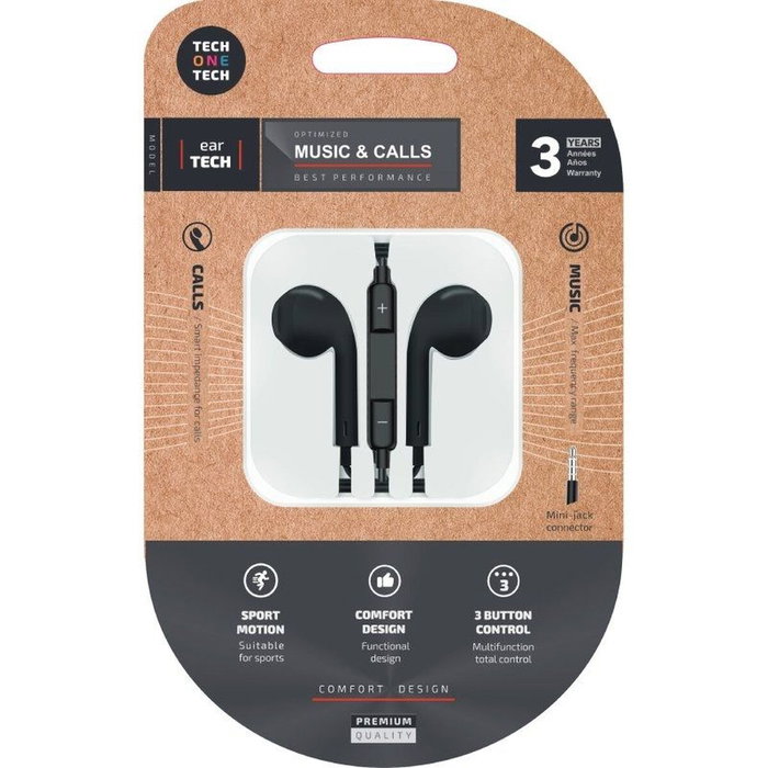 Tech One Tech Eartech TEC1002 Negros Tech One Tech Eartech TEC1002 Negros
