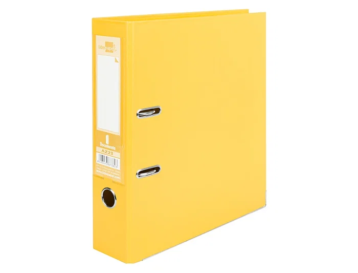 Liderpapel Archivador de Palanca Documenta A4 Forrado PVC Rado Lomo 75mm Amarillo Liderpapel Archivador de Palanca Documenta A4 Forrado PVC Rado Lomo 75mm Amarillo