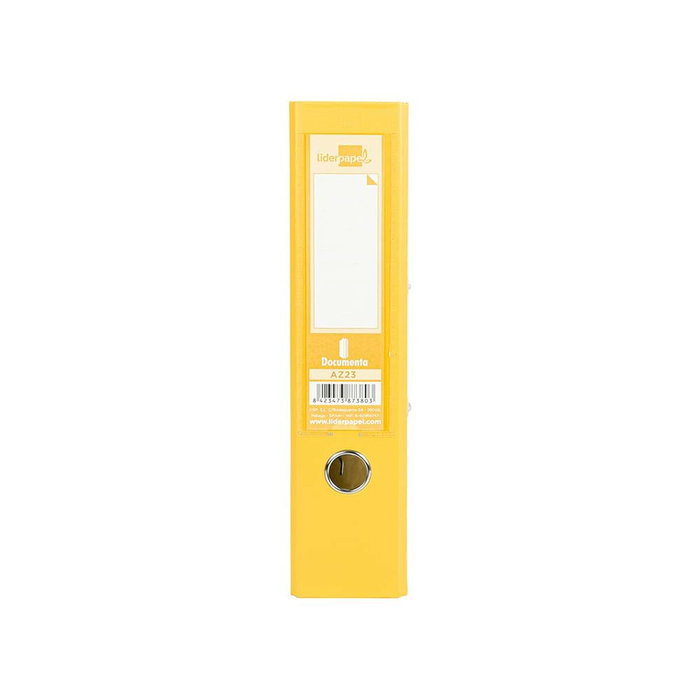 Liderpapel Archivador de Palanca A4 Amarillo 75mm