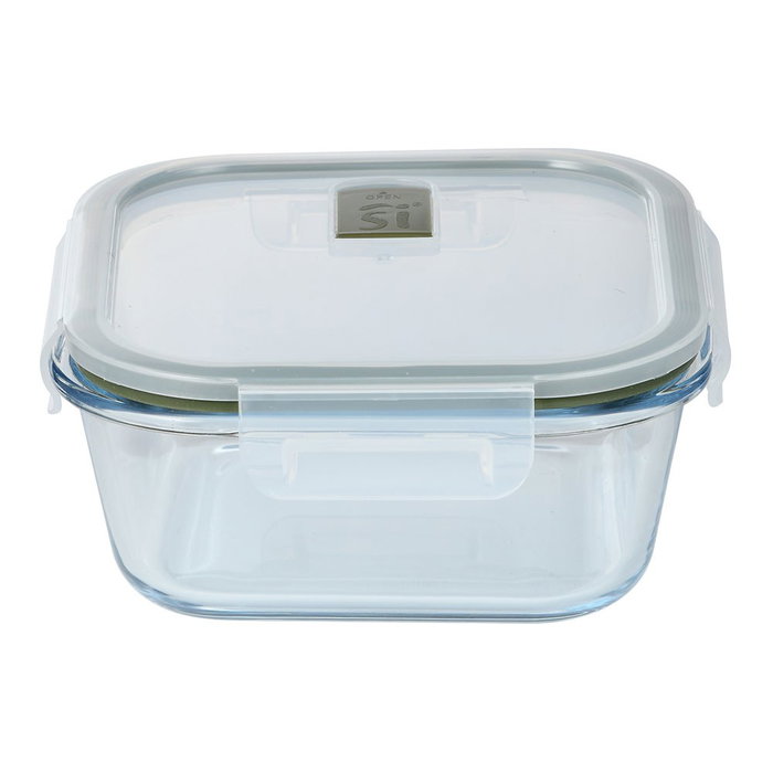 San Ignacio Fiambrera Experto de Vidrio Borosilicato Cuadrada Hermética 800 ml con 4 Cierres y Válvula, Apta para Lavavajillas, Horno y Congelador, 15.9 x 15.9 x 7 cm San Ignacio Fiambrera Experto de Vidrio Borosilicato Cuadrada Hermética 800 ml con 4 Cierres y Válvula, Apta para Lavavajillas, Horno y Congelador, 15.9 x 15.9 x 7 cm