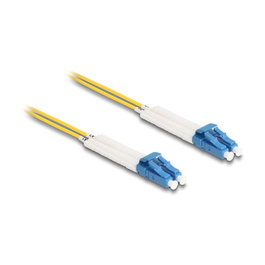 DeLOCK Cable de fibra óptica LC Duplex a LC Duplex monomodo OS2 angulado 3 m
