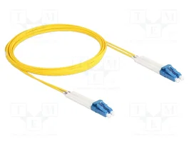 DeLOCK Cable de fibra óptica LC Duplex a LC Duplex monomodo OS2 acodado 3 m