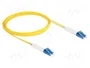 DeLOCK Cable de fibra óptica LC Duplex a LC Duplex monomodo OS2 acodado 3 m