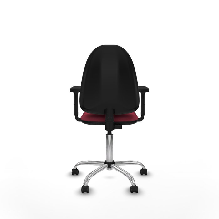 PIQUERAS Y CRESPO Silla de oficina Aýna con Brazos 2D y Base Cromada Granate PIQUERAS Y CRESPO Silla de oficina Aýna con Brazos 2D y Base Cromada Granate