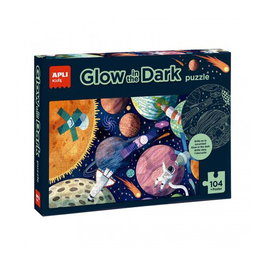APLI Puzle Educativo Apli Kids Sistema Solar Glow in the Dark 104 Piezas