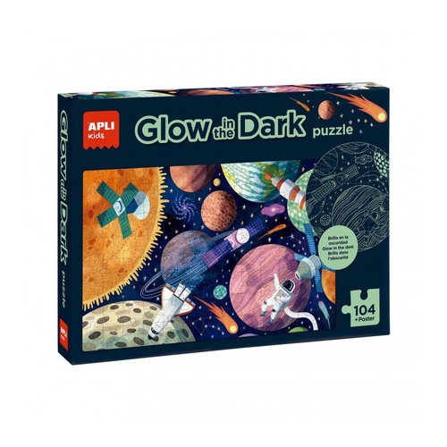 APLI Puzle Educativo Apli Kids Sistema Solar Glow in the Dark 104 Piezas APLI Puzle Educativo Apli Kids Sistema Solar Glow in the Dark 104 Piezas