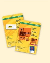 Avery L4784-20 Paquete 20 Hojas Identificativas en Acetato de Seda para Impresoras Láser, 63,5x29,6 mm