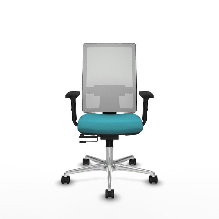 PIQUERAS Y CRESPO Silla de oficina Horna con mecanismo Sincro/Traslack, Turquesa y Blanco PIQUERAS Y CRESPO Silla de oficina Horna con mecanismo Sincro/Traslack, Turquesa y Blanco